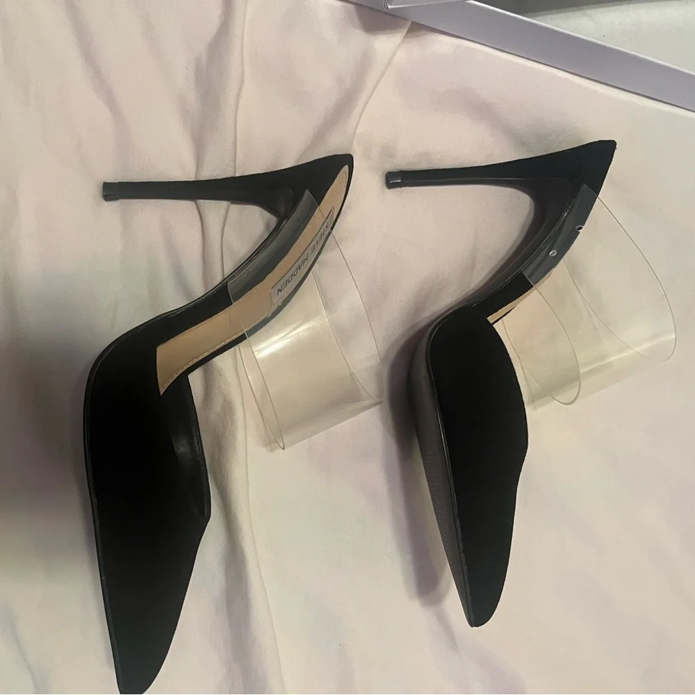 Steve Madden Daydream Black Suede Footwear - Picture 3 of 13